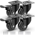 GBL | 50mm Castor Wheels + Screws | 200KG | 4 Heavy Duty Furniture Wheels | Table Planter Castors
