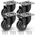 GBL | Castor Wheels 50mm + Screws | 200KG | 4 Heavy Duty Furniture Wheels | Trolley Castors