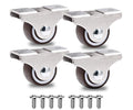 GBL | 25mm Fixed Castor Wheels + Screws | 40KG | 4 Low Profile Furniture Wheels | Trolley Casters