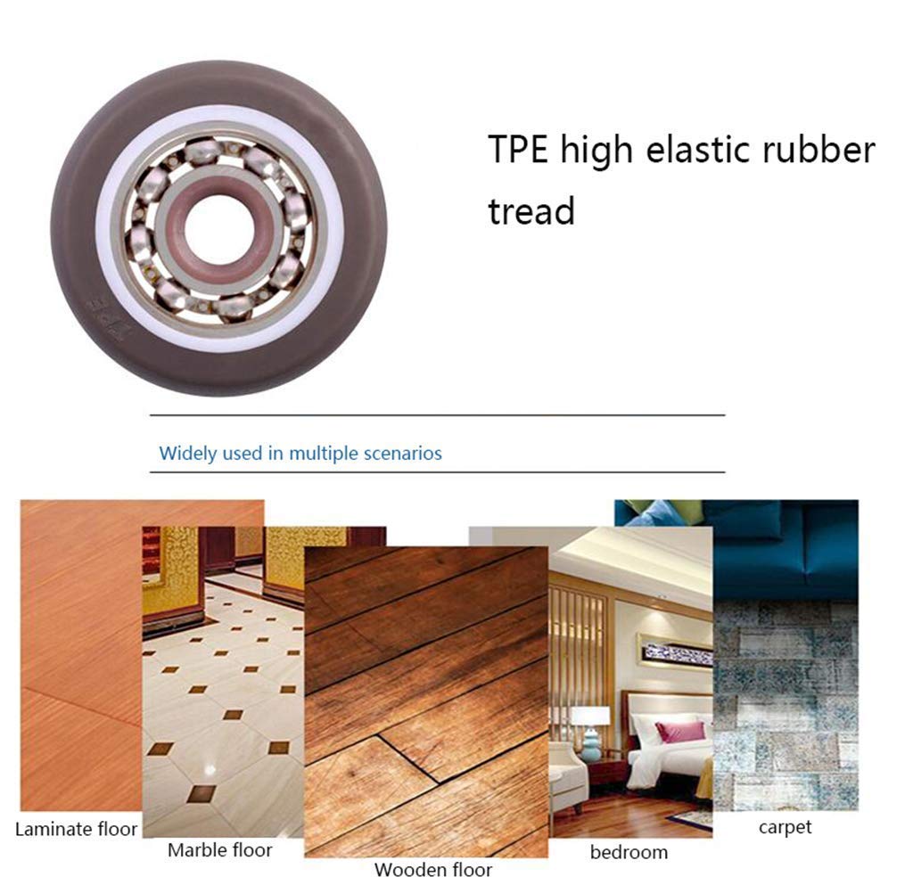 GBL | 25mm Fixed Castor Wheels + Screws | 40KG | 4 Low Profile Furniture Wheels | Trolley Casters