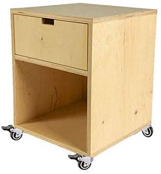 GBL | 25mm Stem Threaded Caster Wheels with brakes M6x15mm | 40KG | 4 Heavy Duty Furniture Wheels | Trolley Castors