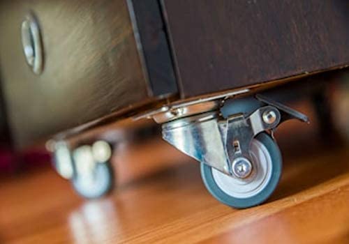 GBL | 50mm Castor Wheels with brakes + Screws | 200KG | 4 Heavy Duty Furniture Wheels | Trolley Caster Wheels